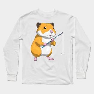 Hamster Fisher Fishing rod Fishing Long Sleeve T-Shirt